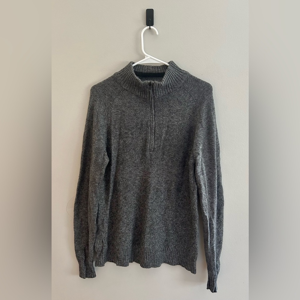 Smartwool Men's Sparwood Half Zip Merino Wool Sweater Gray Heather | Size S